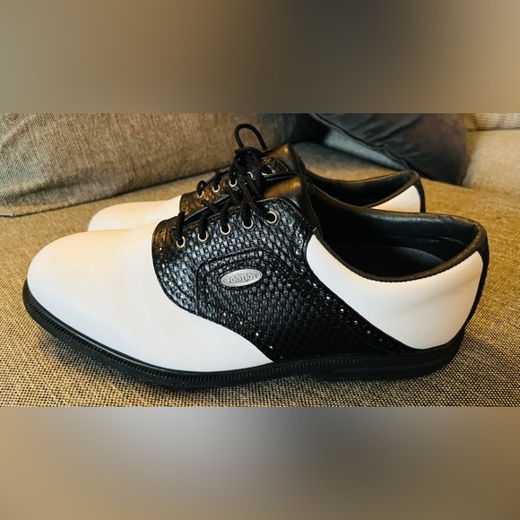 FOOTJOY TRADITIONS TOUR OPTIPLEX GOLF SHOES | SIZE 12 | SPIKES | EXCELLENT COND! - Picture 1 of 8